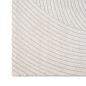 Preview: Teppich mit Hoch-Tief-Effekt Modern & Pflegeleicht im Wellenmuster in creme