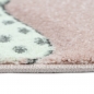 Preview: Kinderteppich Sterne Kinderzimmerteppich Mädchen in rosa creme grau