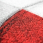 Preview: Teppich modern Teppich Wohnzimmer abstrakt in rot grau schwarz