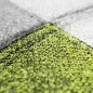 Preview: Teppich modern Teppich Wohnzimmer abstrakt in grün grau schwarz