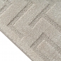 Preview: Greige Teppich modern weich strukturiert gemütlich Wohnzimmer