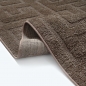 Preview: Teppich Dunkelbraun modern weich strukturiert gemütlich Wohnzimmer