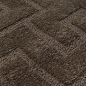 Preview: Teppich Dunkelbraun modern weich strukturiert gemütlich Wohnzimmer