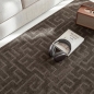 Preview: Teppich Dunkelbraun modern weich strukturiert gemütlich Wohnzimmer