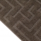 Preview: Teppich Dunkelbraun modern weich strukturiert gemütlich Wohnzimmer