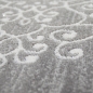 Preview: Moderner Teppich Orientteppich Ornamente mit Glitzergarn in Grau Creme