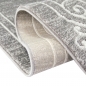 Preview: Moderner Teppich Orientteppich Ornamente mit Glitzergarn in Grau Creme