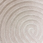 Preview: Moderner Teppich mit Bogen Muster in Beige