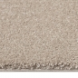 Preview: Klassischer Wohnzimmerteppich im Unidesign in beige