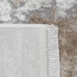 Preview: Abstrakt-klassischer Wollteppich Wohnzimmer beruhigend beige