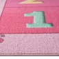 Preview: Prinzessinnen Hüpfspiel Kinder Spielteppich mit Herzen in pink