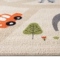 Preview: Kinderteppich Spielteppich Safari / Straßen rutschfest beige