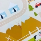 Preview: Kinderzimmer Weltkarten-Lernteppich Tiere & Meere in blau