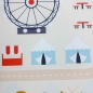Preview: Kinderzimmer Weltkarten-Lernteppich Tiere & Meere in blau
