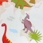 Preview: Kinderzimmer Weltkarten-Lernteppich Tiere & Meere in blau