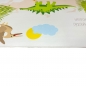 Preview: Rutschfester Kinderzimmerteppich mit Dinomuster in Beige