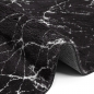 Preview: Abstrakt-moderner Teppich für Aufenthaltsraum | in schwarz