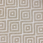 Preview: Kunststoff Outdoor-Teppich mit Rautenmuster in beige