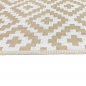 Preview: Wendbarer Outdoor-Teppich im Ethno Design in beige