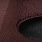 Preview: Teppich Flauschig & Weich unidesign in dunklem Weinrot