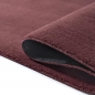 Preview: Teppich Flauschig & Weich unidesign in dunklem Weinrot