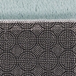 Preview: Schlafzimmerteppich Waschbar – runde Ecken – in blau