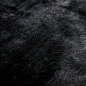 Preview: Ovaler Badezimmer Teppich – schön weich – in schwarz