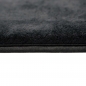 Preview: Ovaler Badezimmer Teppich – schön weich – in schwarz