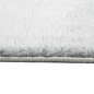 Preview: Designer Teppich mit abgerundete Ecken, waschbar, grau