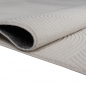 Preview: Kuschliger Teppich mit schönem Linienmuster in creme