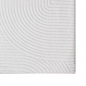 Preview: Kuschliger Teppich mit schönem Linienmuster in weiß