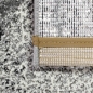Preview: Wohnzimmer Teppich mit abstraktem Karomuster in grau grün anthrazit