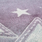 Mobile Preview: Kinderzimmer Teppich Spielteppich Himmel Wolken Sterne Design blau creme