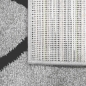 Preview: Teppich Skandinavischer Stil Wohnzimmer Rautenmuster - pflegeleicht - grau schwarz