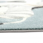 Preview: Kinderzimmer Teppich Spielteppich Indianer Zelt Löwe Zebra Kaktus blau creme grau