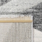 Mobile Preview: Modern abstrakter Dielen Teppich mit Rautenformen in creme-grau