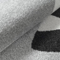 Preview: Kinderteppich Grau mit Monster Motiv