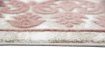 Preview: Wohnzimmerteppich mit Ornamenten Teppich Vintage in Rosa Beige Creme