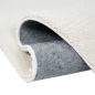 Preview: Teppich Creme Uni modern weich hell freundliches Wohnambiente