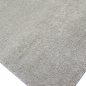 Preview: Wohnzimmer Teppich modern Kurzflor mit Uni Design in Silber