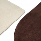 Preview: Teppich Shape in moderner Freiform flauschig weich Braun