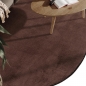 Preview: Teppich Shape in moderner Freiform flauschig weich Braun
