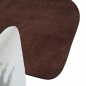 Preview: Teppich Shape in moderner Freiform flauschig weich Braun