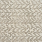 Preview: Teppich Outdoor Wohnzimmer strapazierfähig mit rechteckigem Linienmuster in Creme