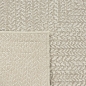 Preview: Teppich Outdoor Wohnzimmer strapazierfähig mit rechteckigem Linienmuster in Creme