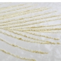 Preview: Designer Teppich mit Palmenzweigen in gold