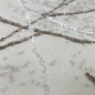 Preview: Designer Teppich mit abstraktem glänzenden Ästemuster creme