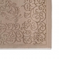 Preview: Teppich Beige Ornament Design wohnlich Wohnzimmer