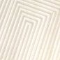 Preview: Moderner Kurzflorteppich Creme geometrisches Design mit Glanzstruktur für Wohnzimmer Schlafzimmer und Flur