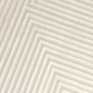 Preview: Moderner Kurzflorteppich Creme geometrisches Design mit Glanzstruktur für Wohnzimmer Schlafzimmer und Flur